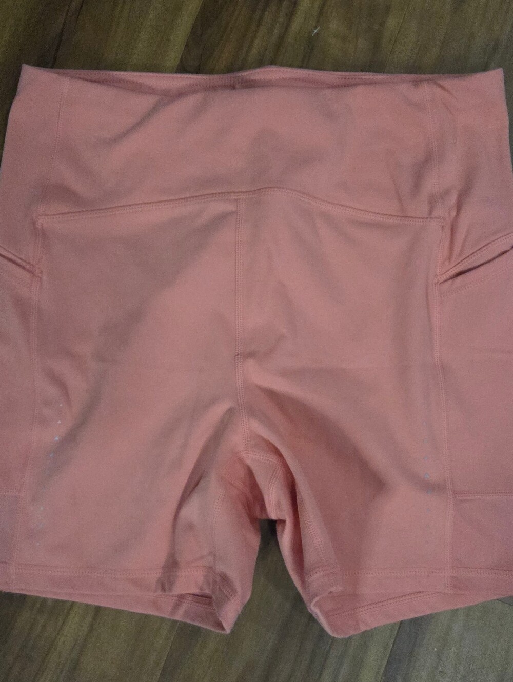 Reebok Pink High-Waisted Biker Shorts – Size Large